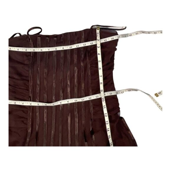 KM COLLECTIONS Women’s Brown Spaghetti Sleeves Maxi Dress Size 10 - Picture 10 of 14